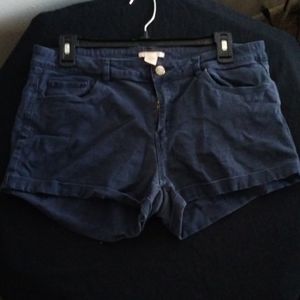 Navy Blue Short Shorts